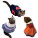 RELABTABY Cat Cloak Costume Anime Halloween Pet Clothes Puppy Cosplay Plush Ninja Cloak Christmas Cute Party Dog Cape Dressing Up One Size Black