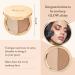 Movo 2-in-1 Highlighter Palette - Shimmer Glitter Natural & Brown Makeup Gift Set - 4 Ounce - Buy Online on GoSupps.com