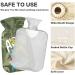 Buy Naanle Palm Leaf Dinosaurs Heat Bottle with Cover - 1L Hot Water Bottle for Pain Relief & Cold Therapy - Transparent Bag Ideal for Bed & Hand/Foot Comfort - Buy Online on GoSupps.com