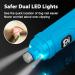 Casfuy Claw Grinder for Dogs - 2 LED Lights 2 Speeds | Quiet & Powerful Nail Grinder for Small & Medium Dogs & Cats (Sky Blue) - Buy Online on GoSupps.com