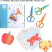 3PCS Kids Plastic Toddler Safety Scissors Set for Preschool Training & Crafts - Includes 3 Training Scissors and 60 Sheets of Kids Paper Cuts - Buy Online on GoSupps.com