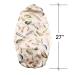 Extra Long Silk Sleep Cap for Braids & Locs - Beige Feathers - Buy Online on GoSupps.com