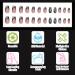 24pcs Short Square False French Tip False Nails Stick on Nails Glitter Press on Nails Removable Glue - on Fake Nails Acrylic Full Cover Nails Women Girls Nail Art Accessories (French Flash Black) - Buy Online on GoSupps.com