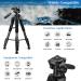 Professional Heavy Duty Camera Tripod Stand - Compatible with DSLR, Canon, Nikon, iPhone - Max Load 15 LB - Black - Buy Online on GoSupps.com