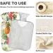 Buy Naanle Tropical Flower Pineapple 2L Hot Water Bottle - Transparent Heat & Cold Therapy for Pain Relief Bed & Foot Warmer - Buy Online on GoSupps.com