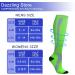 Compression Socks 15-20 mmHg for Men & Women - Ideal for Running, Travel, Nurses & Pregnancy - 15 Colors Available in Large-X-Large - Buy Online on GoSupps.com