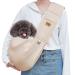 VRBabies dog carrier bag dog bag for small dogs pet with adjustable wide straps (thick shoulder straps apricot) thick shoulder straps apricot