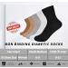 Women's Diabetic Socks 4-Pack Loose Fit Cotton Crew Socks for Circulatory Neuropathy 9-12 Wide Non-Binding Top - ABlack/White/Grey/Brown - Buy Online on GoSupps.com