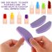 Buy 20-Piece Professional Nail File Set | 100/180 Grit Polishing & Buffer Files | Washable Double-Sided for Salon & Home Use - Purple - Buy Online on GoSupps.com