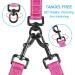 Petbonus Double Dog Leash for 2 Dogs - Adjustable Reflective & Padded Handles for Medium to Large Dogs - No Tangle Pink - Buy Online on GoSupps.com