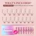 Buy Gel X Nail Tips Medium Square - 300pcs Pre-Colored Natural Pink Press-On Nails | Soak Off Acrylic Extensions for DIY Nail Art - Buy Online on GoSupps.com