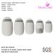 Shop Bling Art White Silver Glossy Oval False Nails - 24 Medium Tips | International Shipping - Buy Online on GoSupps.com