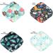 12 Pieces 8 Inch Charcoal Bamboo Mama Cloth/Menstrual Pads/Reusable Sanitary Pads/Panty Liners - You Choose 12 from 25 Designs and Send The Message to Me - Buy Online on GoSupps.com