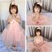 Miipat Baby Girl Tulle Princess Party Dress with Headband 18-24 Months Pink - Buy Online on GoSupps.com