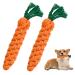 Vesaneae 2 pieces of dog toys carrot robust cubes for puppies for tooth cleaning Puppy carrot rope toys braided interactive dog toys for small medium -sized dog