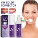 V34 Lila Toothpaste - Color Correction & Whitening Foam for Beautiful Teeth | Shop Internationally - Buy Online on GoSupps.com