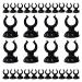 Gzhaizhuan 30 STK aquarium suction cup PVC material Fish tank tank suction cups for aquarium fish tank hose holder pipe aquarium accessories 30 20mm black