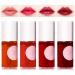4Pcs Lip Tint Stain Set Lip Stain Long Lasting Mini Liquid Lipstick Non-sticky Lightweight Matte Velvet Lip & Cheek Tint Moisturizing Waterproof Matte Finish Lip Makeup