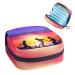 GIAPB Period Bag Sanitary Napkin Storage Bag Period Pouch Travel Makeup Bag Beach Football Color5323
