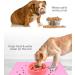 Toplory Waterproof Non-Slip Silicone Bowl Pad for Dogs & Cats | 53x37cm Pink Feeding Mat - Durable & Easy to Clean - Buy Online on GoSupps.com