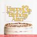 Personalised Happy Birthday Cake Topper by KreateSquare | Custom Party Decoration with Any Name Any Age | Multicolour Acrylic Cake Topper 13th 16th 18th 21st 30th 50th 60th 80th (Navy Blue) - Buy Online on GoSupps.com