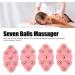Shanrya Manual Massage Glove - 4pcs Seven Ball Massager for Spa & Home Use - International Shipping Available - Buy Online on GoSupps.com