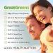 GreatGreens - Organic Greens & Superfood Powder - High Fibre Smoothie Drink - Green Food Fruits Vegetables Herbs Sprouts & Mushroom - Nutritious Raw Organic Greens Powder - 300g - Buy Online on GoSupps.com