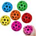 May Huang 6 pieces astro Jump Ball Space Balls Planet Baums High Spring Rumball jumps rubber ball mini bouncing ball toy hole ball for children party poison (blue pink green purple yellow red) blue and pink