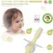 Infant Training Silicone Soft Toothbrush 0-2 Years with Baffle | BPA-Free Teeth Care | Stand Sucker Brush (Yellow) - Buy Online on GoSupps.com