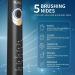 YUNCHI Y2 Sonic Electric Toothbrush - Charcoal Bristles, 5 Modes, Smart Timer, 8 Brush Heads | Deep Clean & Fresh Breath for Adults & Kids - Buy Online on GoSupps.com