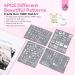 Saviland French Tip Nail Stamp Kit - 4 Reusable Stainless Steel Nail Art Stamps with Patterns | B-4PCs Nail Art Stamping Set for Perfect Manicure - Buy Online on GoSupps.com