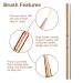 YONOY 5 Pcs Double-Ended Nail Art Brushes - Rose Gold Liner Brush Set for Fine Drawing and Details - Buy Online on GoSupps.com