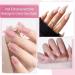 8 in 1 Dip Powder Starter Kit - Clear Pink French White Nude Colors - Daily Makeup Fine Dipping Powder Set with Liquid, Brush Cleaner, Base, Top & Activator - 18g - Buy Online on GoSupps.com
