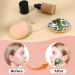 Large Makeup Sponge Powder Puff - Reusable 2 Pack for Loose Powder & Liquid Cosmetics - Soft Foundation Applicator in Green - Buy Online on GoSupps.com