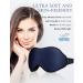 Premium Sleep Masks for Men & Women - 3D Contoured Blackout Eye Cover for Travel Side Sleepers & Lash Extensions - Soft Memory Foam Available in Black & Blue - Buy Online on GoSupps.com