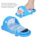 Shower Foot Scrubber - Easy Foot Cleaning & Washing Mat with Suction Cups | Removes Dead Skin Improves Circulation Relieves Pressure - Blue - Buy Online on GoSupps.com