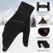 Anqier Winter Touchscreen Thermal Gloves - Windproof Cold Weather Gloves for Running, Cycling, Driving - Men & Women Large Black - Buy Online on GoSupps.com