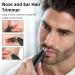 Rechargeable Ear and Nose Hair Trimmer for Men & Women - Dual Edge Blades Easy Clean Black - International Shipping - Buy Online on GoSupps.com