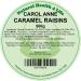 Natural Health 4 Life Carol Anne Confectionery Caramel Raisins 500 g in Recyclable Gift Jar (1 Jar) 500g - Buy Online on GoSupps.com