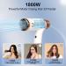1800W Ionic Hair Dryer - Fast Drying Travel Blow Dryer with Foldable Handle & Auto-Cleaning - Lightweight High-Speed Brushless Motor - Buy Online on GoSupps.com