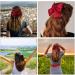Hair Clip with Bow Bow Hair Women's Hair Bows French Large Bow Hair Clips Hair Clip for Girls Soft Silky Satin Hair Clip for Party Women (Black Red) - Buy Online on GoSupps.com