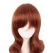 MapofBeauty 28-Inch Ginger Orange Wavy Wig with Side Part Bangs - Long Curly Hair for Women - International Shipping Available - Buy Online on GoSupps.com