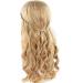 Discoball Long Blonde Braided Curly Wig - Ideal for Fancy Dress, Cosplay, Costume Parties with Free Wig Cap Included - Buy Online on GoSupps.com