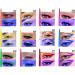 Color Liquid Eye Liner - Colorful Eyeliner Liquid Quick-Drying Eye Makeup Kit 12 Colors Highly Pigmented UV Fluorescent Eye Liner Waterproof Long-Lasting Festival Accessories for Parties - Buy Online on GoSupps.com