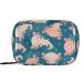 Pfrewn Pill Organizer Case 7 Day Axolotl Kawaii Heart Travel Pill Box with Zipper Portable Small Weekly Vitamin Medicine Supplement Holder Pouch Bag