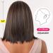 Allbell Brown Bob Wig with Blonde Highlights - Short Straight Synthetic Hair Middle Part for Women - Buy Online on GoSupps.com