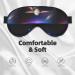 Cosmic Saturn Adjustable Blackout Sleep Eye Mask - Unisex Perfect for Travel Yoga Home & Office Naps - Buy Online on GoSupps.com