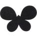 VOCOSTE Hair Pads Butterflies Shape Hair Pad Bangs Patch for Women Black - Buy Online on GoSupps.com