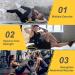 POWER GUIDANCE Ab Exercise Mat - Full Range of Motion Abdominal & Core Trainer - Sit Up Pad for Intense Ab Workouts - Black 14.2 x 11.8 - Buy Online on GoSupps.com