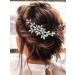 Unicra Bride Crystal Wedding Hair Comb - Rhinestone Bridal Side Accessory (A-Silver) - Buy Online on GoSupps.com